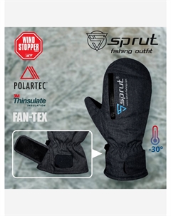 Варежки Thermal WS Mittens, Черный Sprut