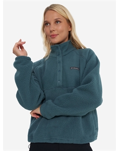 Джемпер флисовый женский Jasper Ridge Pebbled Fleece Half Snap, Голубой Columbia