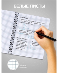 Тетрадь 80 листов в клетку на гребне, glamour Calligrata