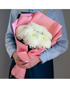 Одноголовая хризантема в розовом Цветник цветы и подарки