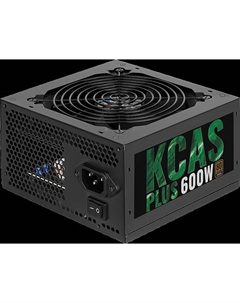 Блок питания ATX KCAS PLUS 600W 4713105962659 V2.3 (20/24+4/8+6/8pin, вентилятор d120мм) + каб Aerocool