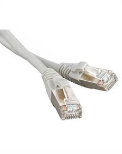 Кабель патч-корд PC-LPM-STP-RJ45-RJ45-C6a-10M-LSZH-GY F/UTP, экранированный, Cat.6a, LSZH, 10 м, серый Hyperline