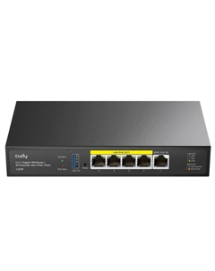 Маршрутизатор C200P 2-IN-1 SMB Router/AP Controller, 1 Gigabit Ethernet + 4 Gigabit PoE+ PSE Ports + 1 USB 3.0, PSE output up to 30Watts per port Cudy