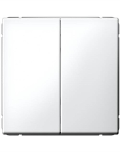 Выключатель двухклавишный GAL000117S ARTGALLERY 10АХ, механизм, быстрозажим. клем., БЕЛЫЙ Systeme electric