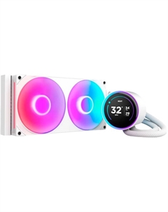 Система охлаждения жидкостная Kraken Elite 280 RGB RL-KR28E-W2 LGA1851/1700/1200/115x/AM4/AM5 (250W, 2*140mm, 98.61CFM, 34.5dBA, 2000rpm) Nzxt