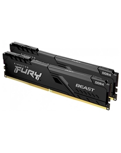 Модуль памяти DDR4 16GB (2*8GB) KF432C16BBK2/16WP Beast Black PC5-25600 3200MHz CL16 1Gx8 1.35V 288-pin 8Gbit Kingston fury