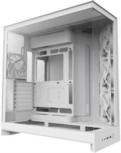 Корпус eATX H9 Flow CM-H92FW-01 белый, без БП, боковая панель из закалённого стекла, 2*USB 3.2, USB Type-C Nzxt