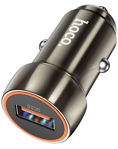 Зарядное устройство автомобильное Hoco Z46 6931474770271 18Вт, USB, металлический серый, коробка