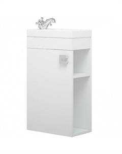 Тумба под раковину Комо 40 SD-00000317 подвесная Белая Corozo