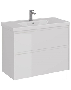 Тумба под раковину Combi 100 LM03C100T подвесная Белый глянец Lemark