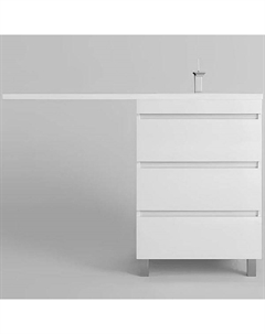 Тумба под раковину Даллас Леон 120 Люкс Plus СС-00002439 Белая Style line