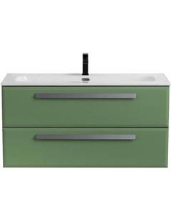 Тумба под раковину Eco-Cer-N 100 ECO-CER-N-1000-2C-SO-PS-P подвесная Фисташковый Софт без ручек Cezares