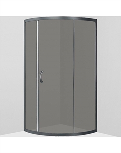 Душевой уголок Bliss L 90x90 W53G-315-090MG64 радиальный профиль матовый Хром стекло тонированное Am.pm.