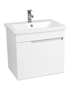 Тумба под раковину Куба 60 VKUB60CO-T1STP подвесная Белая Viant