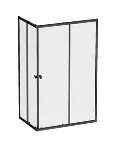 Душевой уголок Sunny 120х80 W87G-403-12080-BT профиль Черный матовый стекло прозрачное Am.pm.