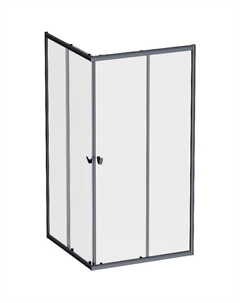 Душевой уголок Sunny 120х90 W87G-403-12090-BT профиль Черный матовый стекло прозрачное Am.pm.