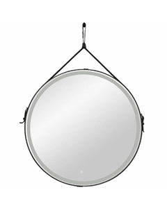 Зеркало Milan AM-Mil-1000-DS-F-Nero с подсветкой с сенсорным выключателем Черное Art&max