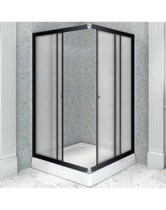 Душевой уголок Дрим 110x90 L 1-03-6-1-0-1221 профиль Черный стекло матовое Radomir