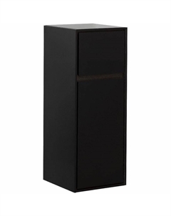 Подвесной шкаф Милан 35 306376 Черный глянец Aquanet