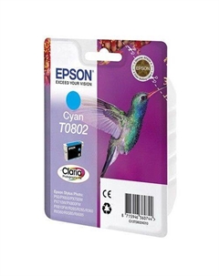 Картридж Epson T0802, голубой / C13T08024011