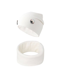 Комплект хлопковый из шапки и шарфа-снуда Hatparad