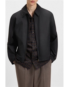 Куртка прямого кроя из вощеного хлопка Hugo