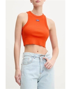 Топ хлопковый укороченный Hugo blue