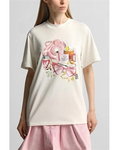 Футболка хлопковая с принтом Hugo