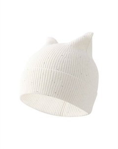 Шапка хлопковая с ушками Hatparad