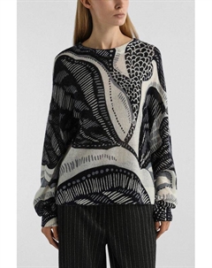 Джемпер из смесовой шерсти с принтом Comma,