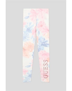 Легинсы хлопковые с принтом Guess