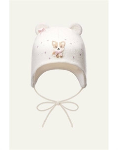 Шапка из смесовой шерсти на завязках Totti