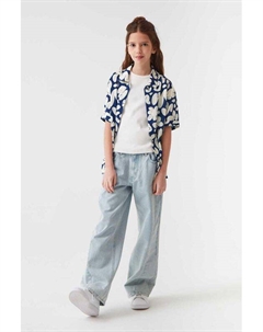 Рубашка хлопковая с коротким рукавом Смена