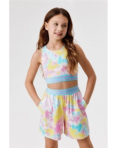 Комплект из футболки и шорт с принтом Acoola