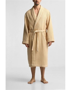 Халат хлопковый вафельный с поясом Waffle relief 21maison