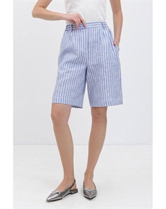 Шорты льняные в полоску Fabretti