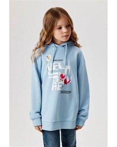 Худи хлопковое с принтом Acoola