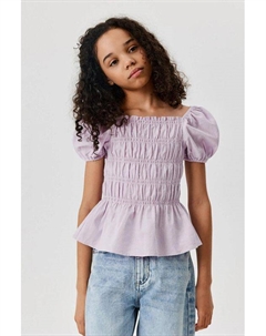 Блуза хлопковая с рукавами фонарики Acoola