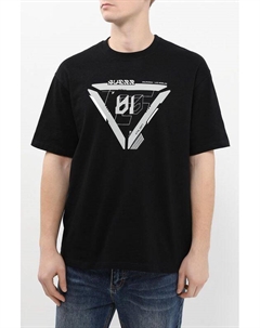 Футболка хлопковая с логотипом Guess