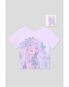 Футболка хлопковая с принтом Choupette