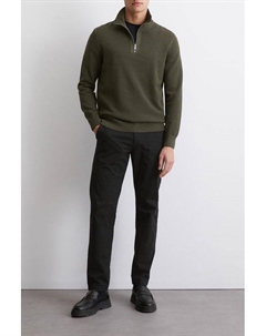 Пуловер хлопковый с воротником на молнии Marc o'polo