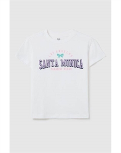 Футболка хлопковая с принтом Ovs