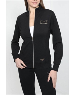 Толстовка на молнии с логотипом бренда Ea7