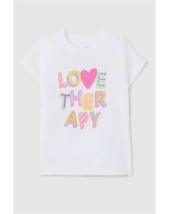 Футболка хлопковая с принтом Love therapy