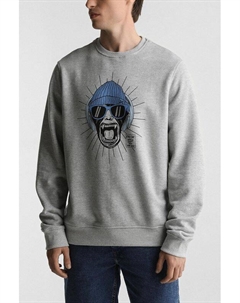 Свитшот хлопковый с принтом Blend