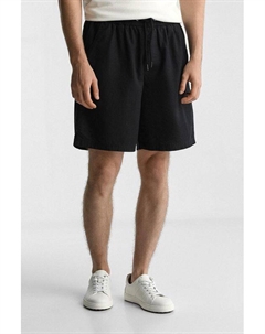 Шорты из льна и хлопка на кулиске Blend