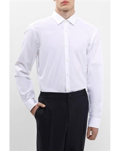 Рубашка облегающего кроя из хлопкового поплина Hugo