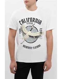 Футболка хлопковая с логотипом Guess