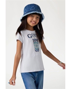 Футболка хлопковая с принтом Guess