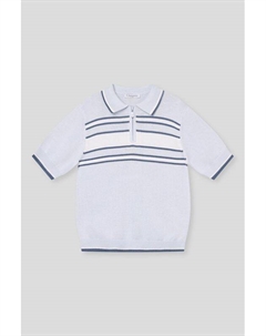 Поло трикотажное с воротником на молнии Choupette